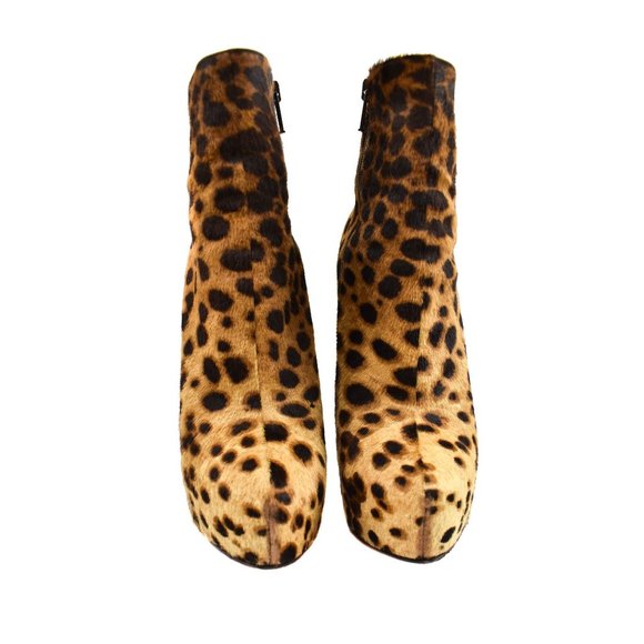 CHRISTIAN LOUBOUTIN: Booties Leopard Pony "FiFi" Platform Ankle Boots - Picture 2 of 9